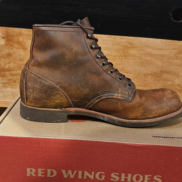 Red Wing Blacksmith Boots (Men's 10D) (Copper Rough and Tough) - Picture 2 of 9